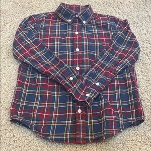 Janie and Jack Boys Plaid Button Down Shirt